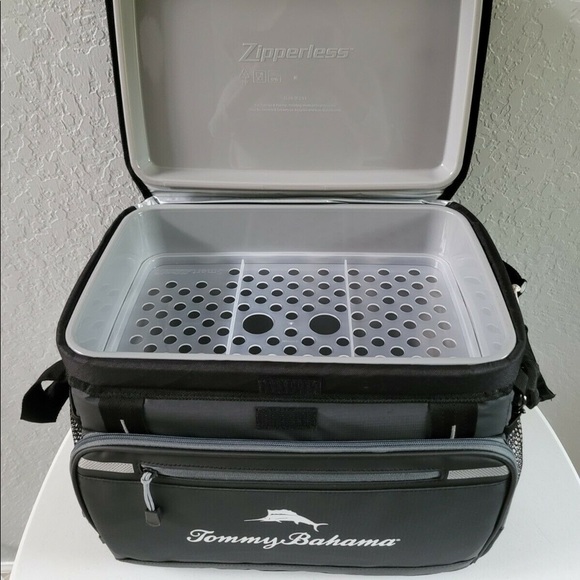 Tommy Bahama Other Tommy Bahama Zipperless Cooler Bag 3 Can Gray